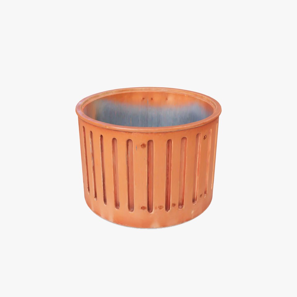 Round Industrial Drum Model Pack  High Quality Asset